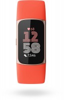 Charge 6 Activity Tracker coral band/champagne gold aluminum, Schlafüberwachung, 7 Tage Akkulaufzeit, Trainingsdatenerfassung, Schrittzähler