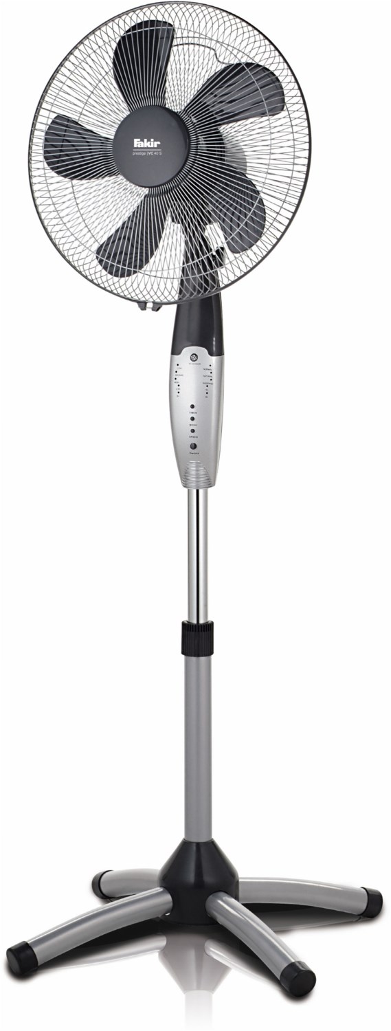 Fakir Prestige VC 40 S Standventilator silber/dunkelgrau | EURONICS 
