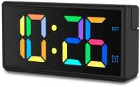 Ibiza Wecker mit USB-Ladefunktion schwarz