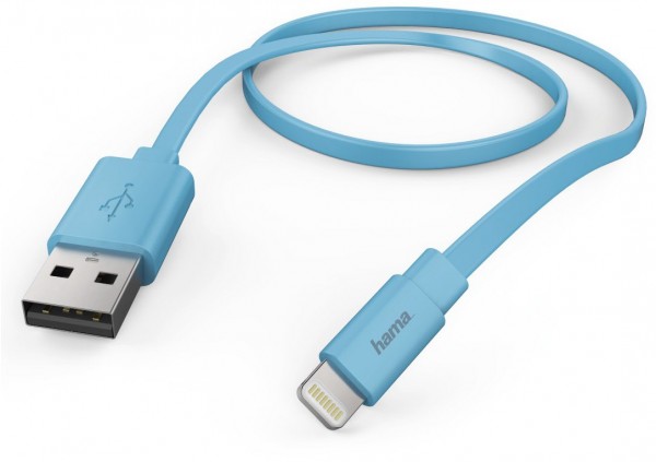 Lade-Sync-Kabel Lightning (1,2m) blau