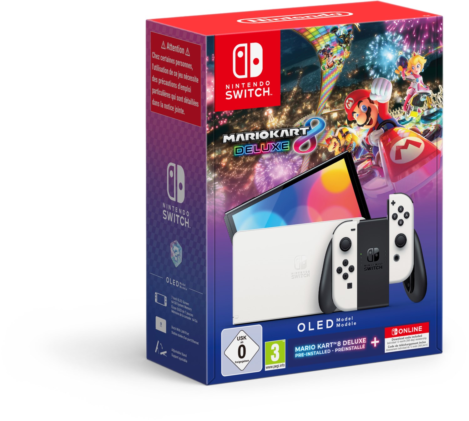 Nintendo Switch Konsole (OLED-Modell) Bundle mit Mario Kart 8