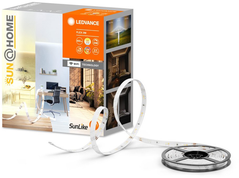 Smartes LED-Lichtband WiFi (3m) Flex Sun@Home