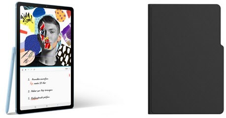 Galaxy Tab S6 Lite WiFi Tablet angora blue inkl. Anymode Book Cover, 10,4 Zoll Display, 64 GB Speicher, 4 GB RAM, Octa Core, Android, 13 Std. Akku