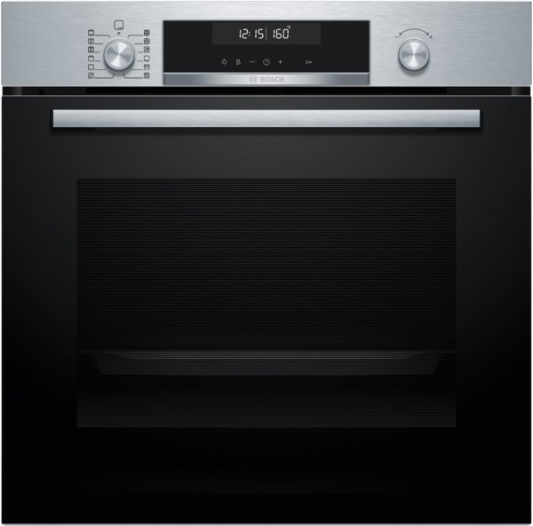 HBG578BS3 Einbaubackofen edelstahl, 71 l, Pizza-Stufe, schnelles Vorheizen, pyrolytische Selbstreinigung, 59,4 cm breit, A+, Serie 6