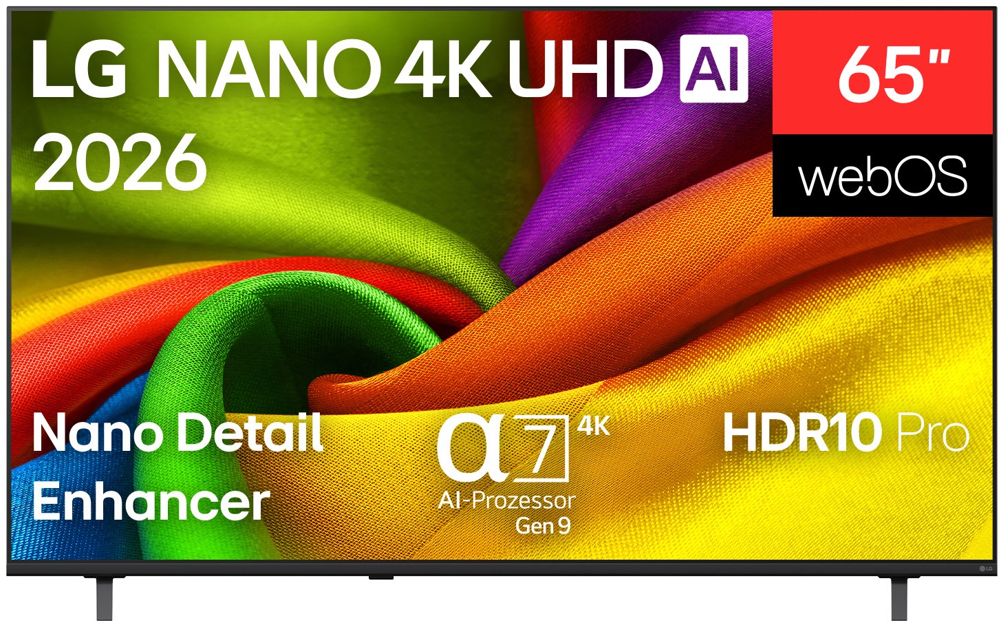 65NU900B6LA, 164 cm (65"), 4K Ultra HD, LCD, Smart-TV, HDR-Wiedergabe, DVB-T2/DVB-C/DVB-S2, Sprachsteuerung