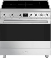 C9IMX2 Stand-Elektroherd mit Induktionsfeld edelstahl, 115 l, 90 cm breit, A, Classici, 5 Kochzonen