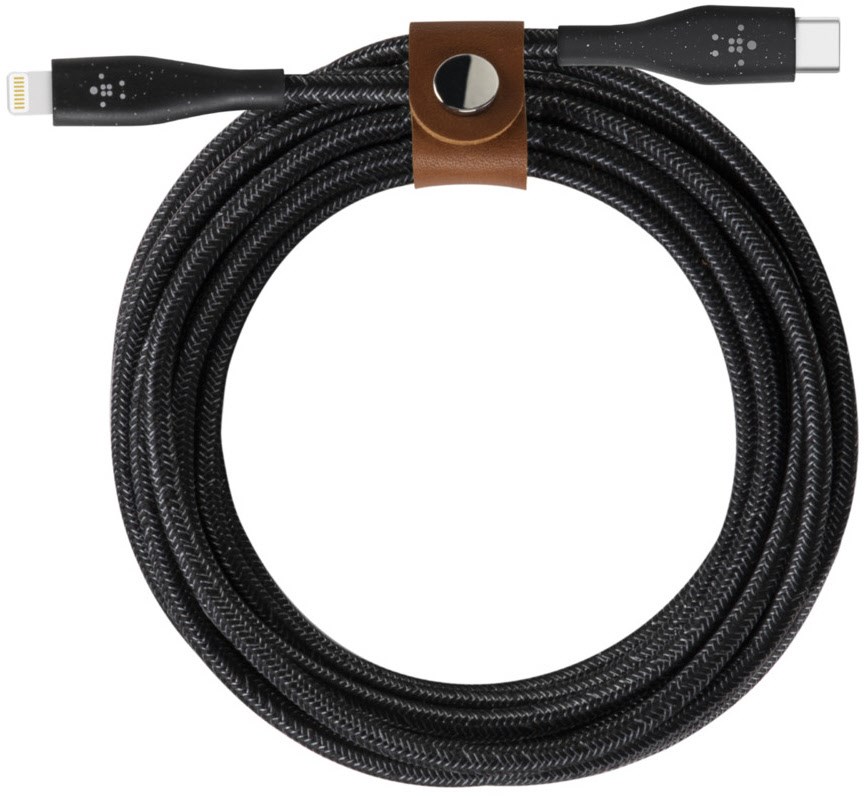 DuraTek Plus Lightning auf USB-C (1,2m) Kabel schwarz