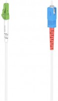 Glasfaser-Netzwerkk. 10 Gbit/s (9m) LC/APC-Stecker>SC/UPC-Stecker weiß