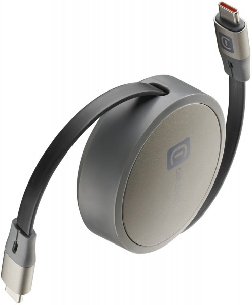 USB Type-C Kabel einziehbar (1m) schwarz