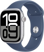 Watch Series 10 (46mm) GPS+4G Aluminium mit Sportarmband M/L silber/denim