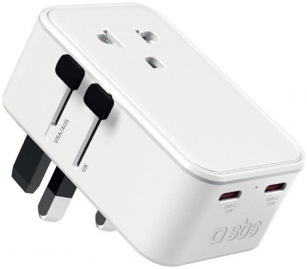 USB/2x USB Type-C Ladegerät weiß