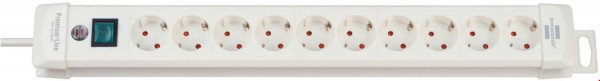 Premium-Line Steckdosenleiste 10-fach (3m) weiß