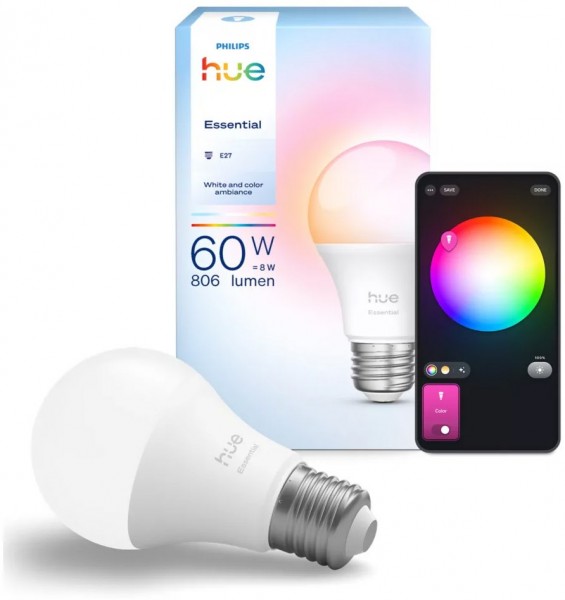 Hue White &amp; Col. Amb. E27 LED-Leuchtmittel
