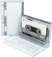 MC90 Audio-Leercassette transparent