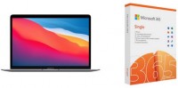 MacBook Air 13" M1, 2020 (MGN63D/A) 33,78 cm (13,3") space grau inkl. M365 Single space grau, 8 GB RAM, 256 GB SSD, Apple M1, MacOS Betriebssystem