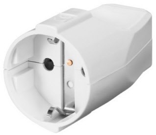 ESK 11 Schuko-Kuppl. weiß