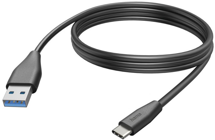 Ladekabel USB-C>USB-A (3m) schwarz