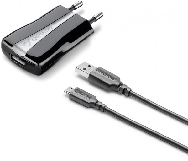 USB Ladegerät (5W) schwarz inkl. Micro-USB Kabel