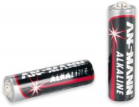 Alkaline Red 8er Pack Mignon-Batterie schwarz