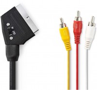 CVGP31130BK20 SCART-Kabel (2m) SCART-Stecker>3x Cinch-Stecker schwarz