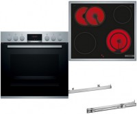 HND411GS62 Herdset bestehend aus HEA513BS2+NKN64RGA2E+HEZ538000 edelstahl + edelstahl
