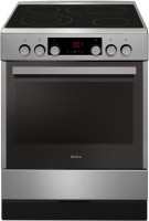 SHC 914 100 E Elektroherd mit Glaskeramikfeld edelstahl, 65 l, Pizza-Stufe, schnelles Vorheizen, 60 cm breit, A, 4 Kochzonen