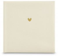 Buch-Album Heart 25x25cm 50 weiße Seiten weiss