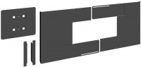 PFA 9159 Rückwandabdeckung für 65-70" Displays (Querformat) schwarz