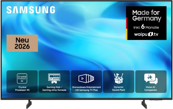 GU43U8099HU 108 cm (43") Crystal UHD Vision AI Smart TV schwarz, 4K Ultra HD, LCD, DVB-T2/DVB-C/DVB-S2