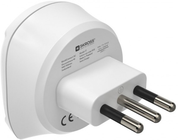 Reiseadapter (IT) weiß