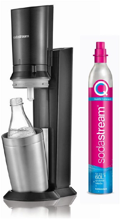 Crystal QC Trinkwasser-Sprudler titan