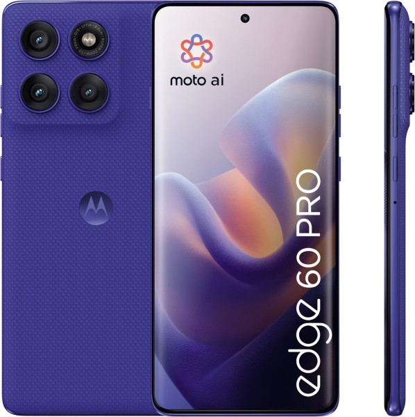 edge 60 pro Smartphone PANTONE dazzling blue, 512 GB Speicher, 12 GB RAM, 50 MP Kamera, 6,67 Zoll Display, 67,78 Std. Akku, 5G, Android