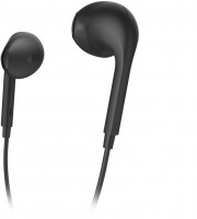 Glow In-Ear-Kopfhörer mit Kabel schwarz