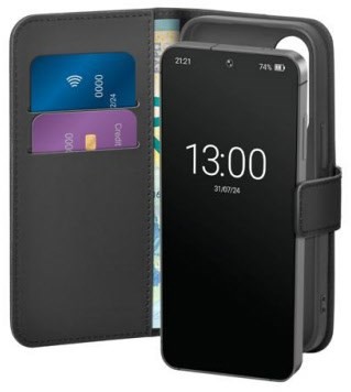 Eco-Leather Case für Galaxy S25 schwarz