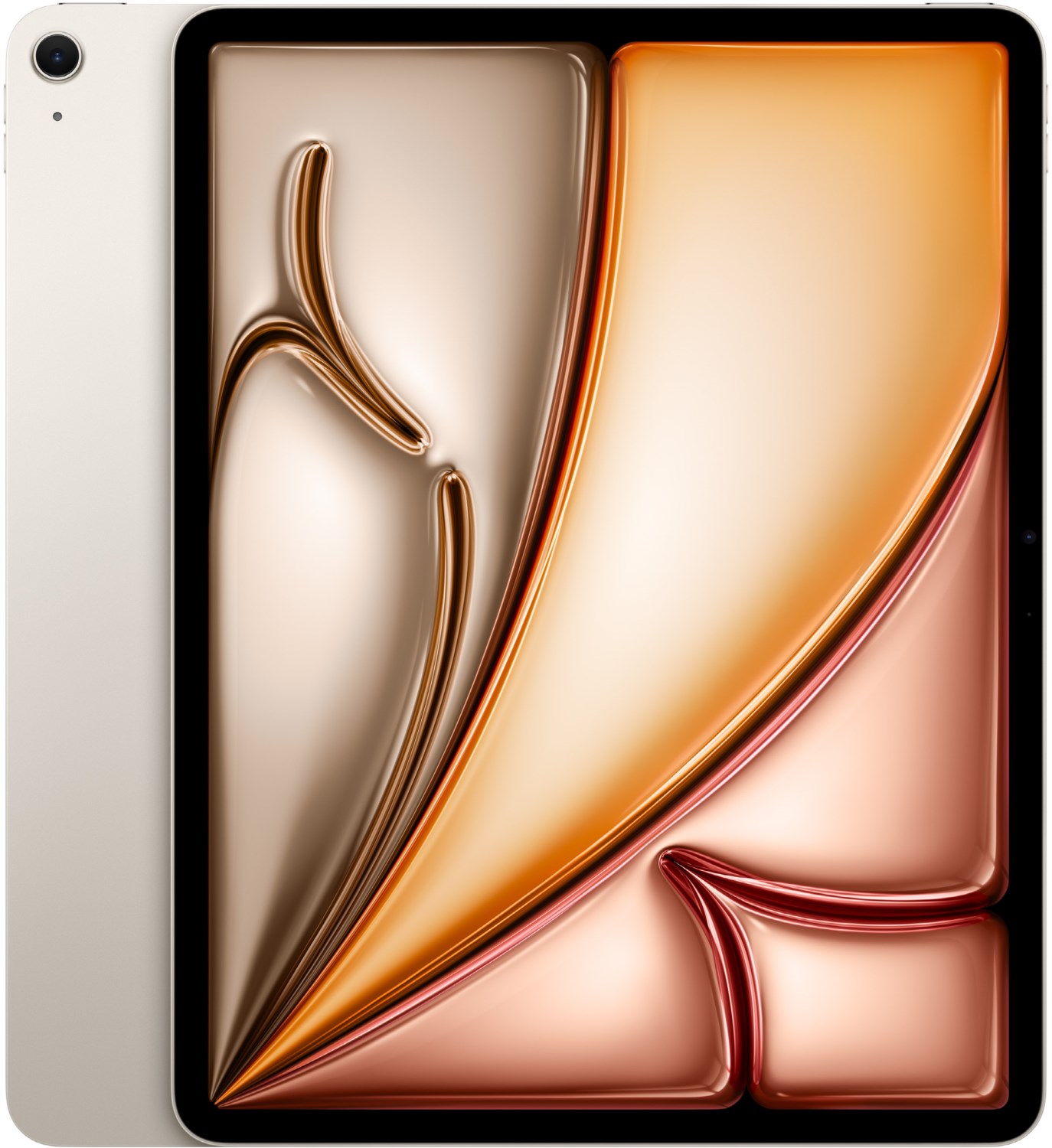 iPad Air 13" (128GB) WiFi (M3, 2025) polarstern, iOS, 10 Std. Akku, 12 MP Kamera, inkl. Zubehör: USB-C-Kabel