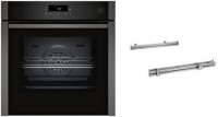 BLE310EASP Backofen mit Dampfunterstützung bestehend aus B6AVJ7AG3 + Z1608BX0 graphit, 71 l, Pizza-Stufe, schnelles Vorheizen