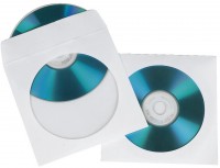 CD Papierhüllen 25er weiß