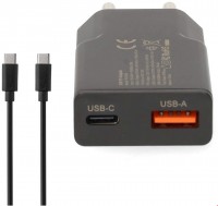 WCHA30BKUC GaN Netzladegerät (30W) USB, USB-C inkl. USB-C Kabel (1,5m) schwarz