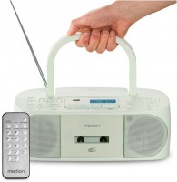 Life DRX-1 Plus (MD400003) Radio-Rekorder mit CD + Kassette grün
