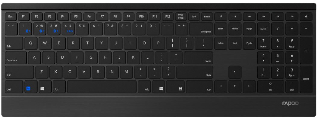 E9500M Kabellose Tastatur schwarz