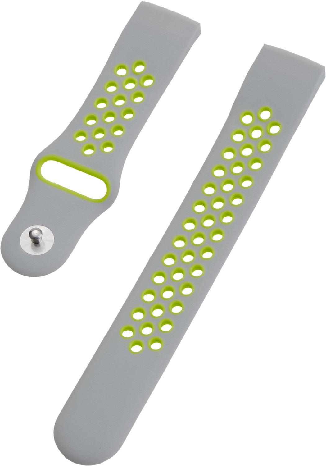 Armband Silikon Sport Plus für Fitbit Charge 3 grau/grün