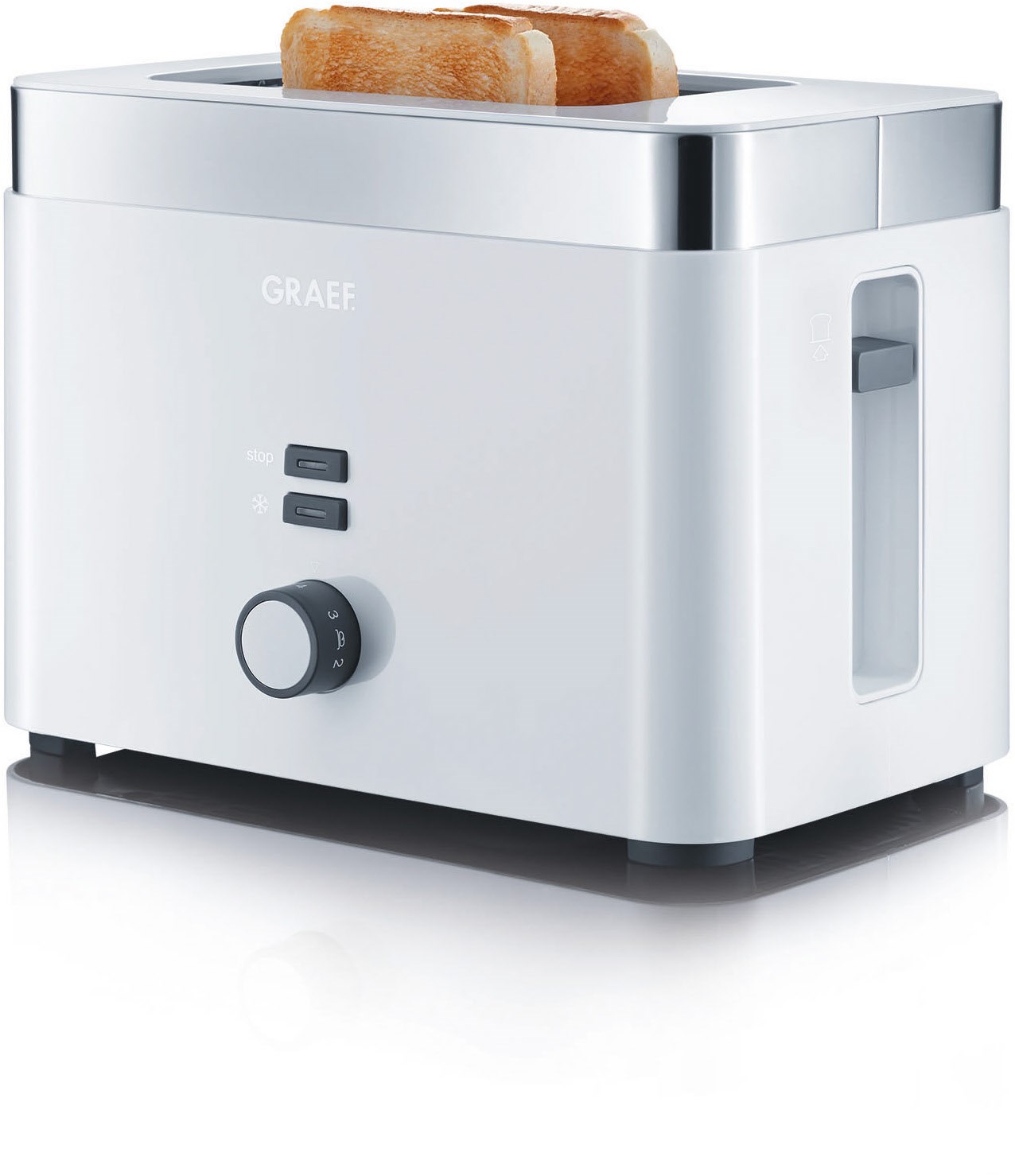 TO 61 EU Kompakt-Toaster weiß