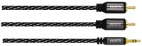 Audio-Kabel 2 Cinch-Stecker (1,5m) schwarz