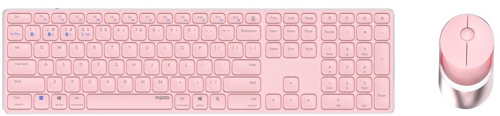 9850M (DE) Kabelloses Tastatur-Set rosa