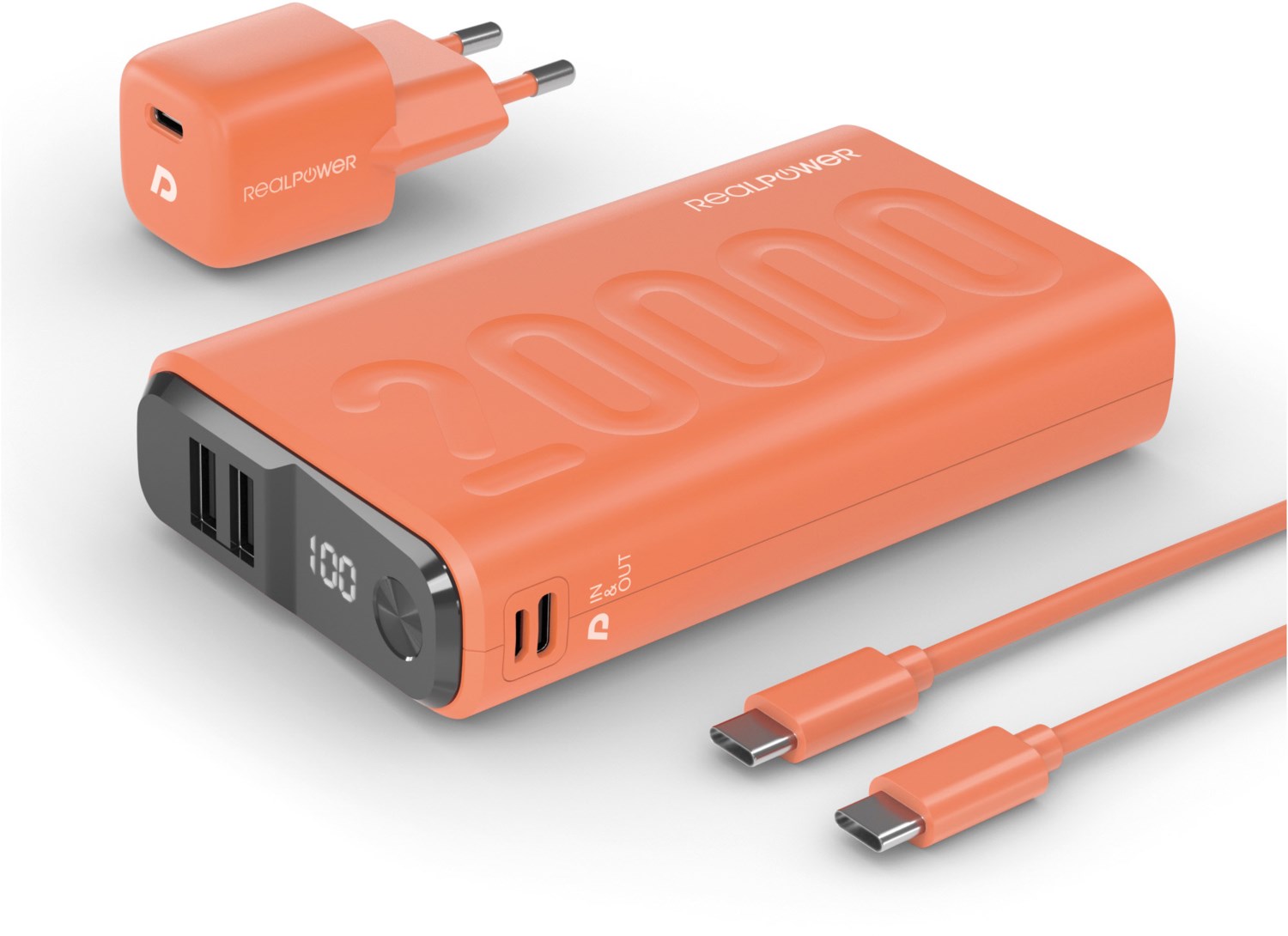 RealPower PB-20000+ Power Pack orange | EURONICS