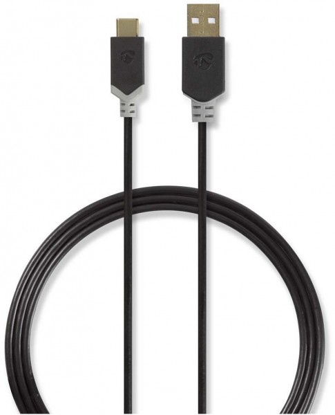 CCBW60600AT10 USB 2.0-Kabel (1m) anthrazit Stecker Typ C>A-Stecker