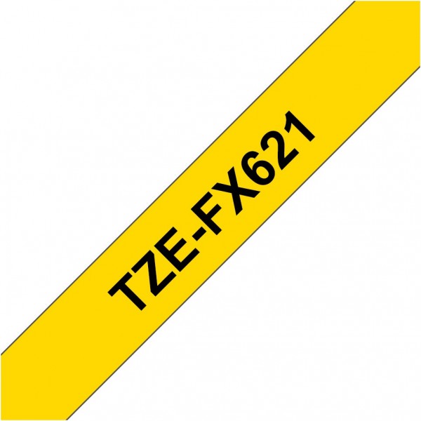 TZe-FX 621 Schriftband gelb/schwarz