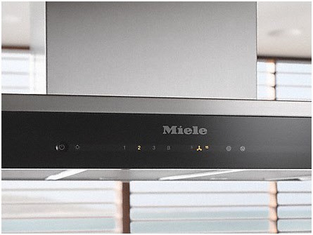 Miele DA 6798 W Shape Kopffrei-Dunstabzugshaube obsidianschwarz  