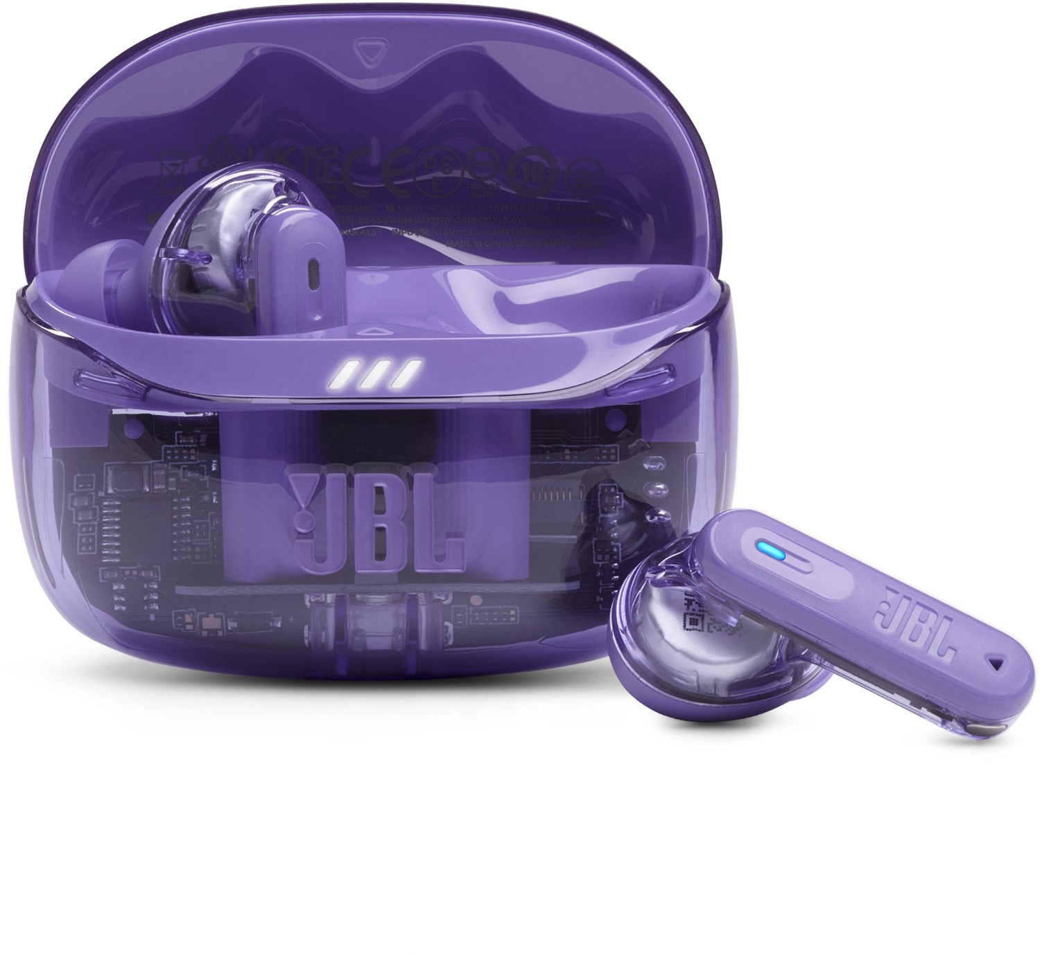 JBL Tune Beam 2 Ghost Lila