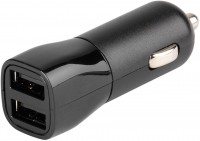 17W Dual USB Kfz Ladegerät schwarz